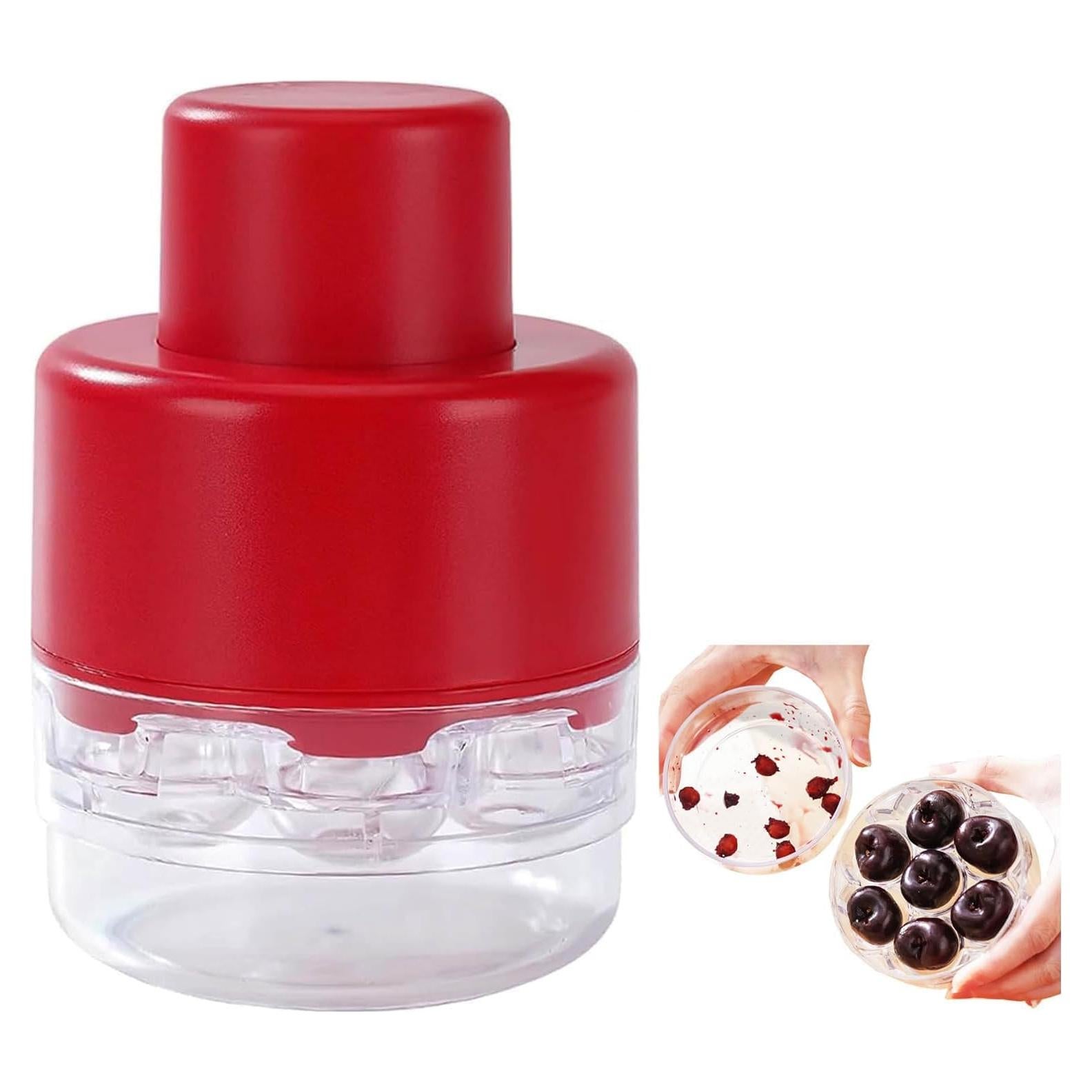 Deshuesadora de Cerezas Little Syohe 7 Agujeros Roja