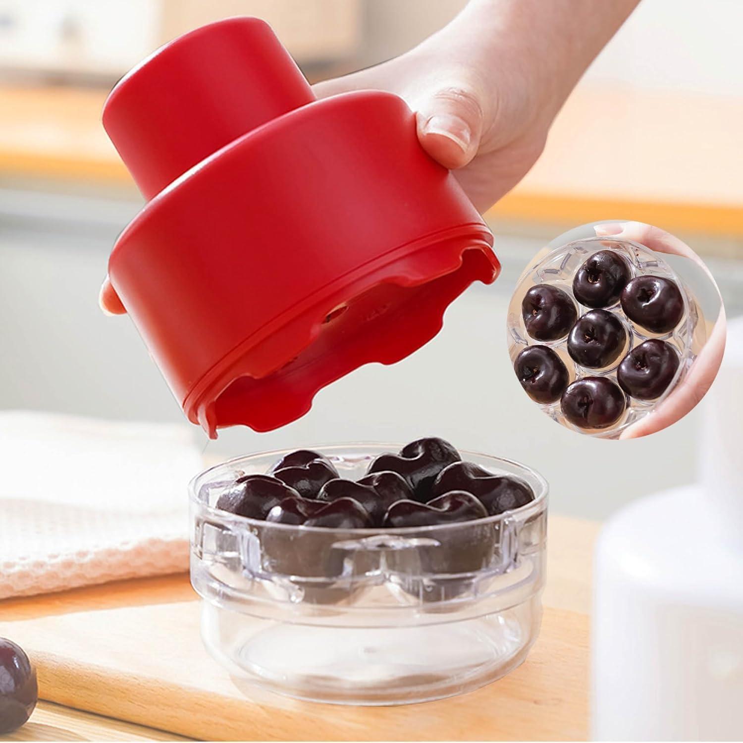 Deshuesadora de Cerezas Little Syohe 7 Agujeros Roja