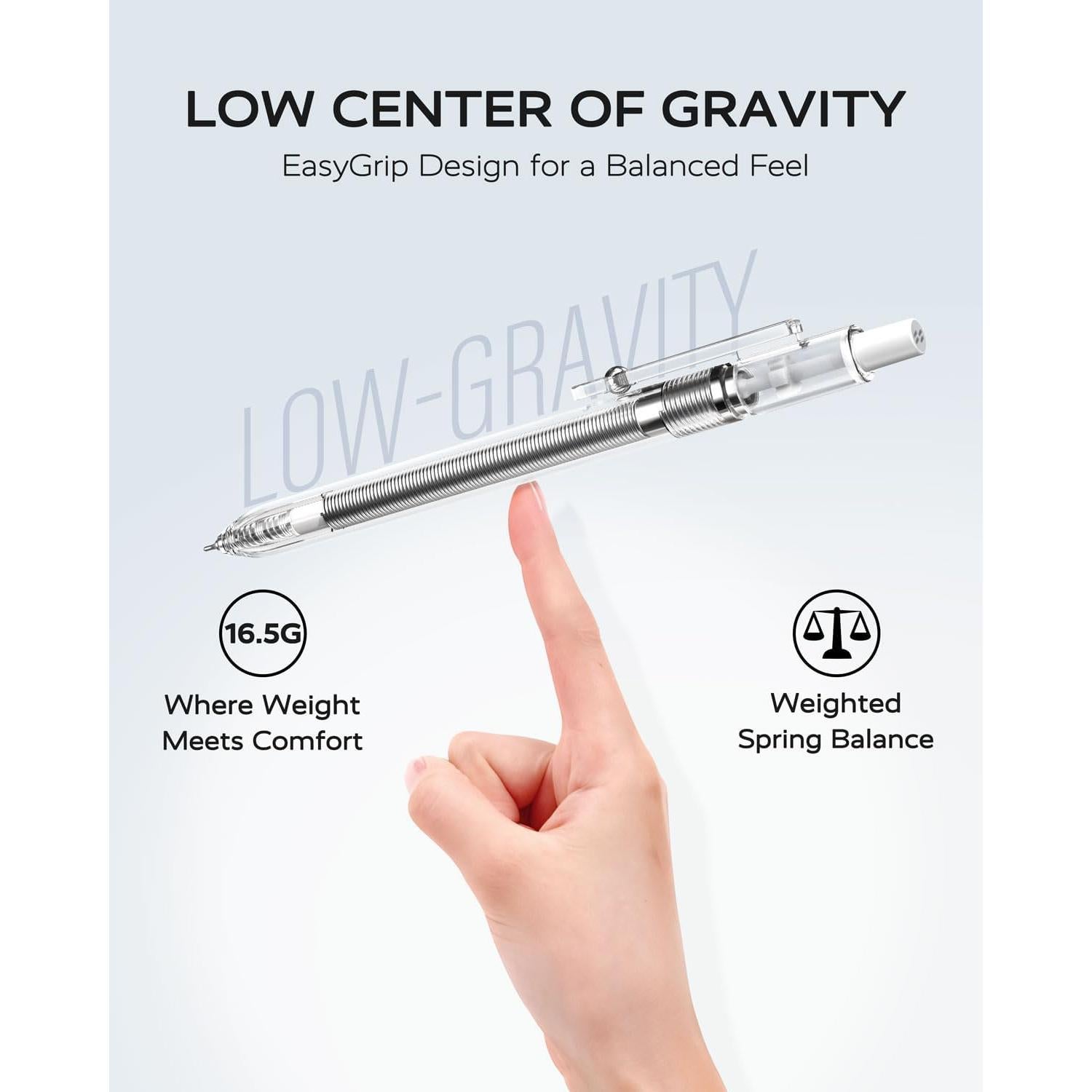 Bolígrafos de Gel Cuatro Caramelos 5 Pcs 0.7mm Tinta Negra