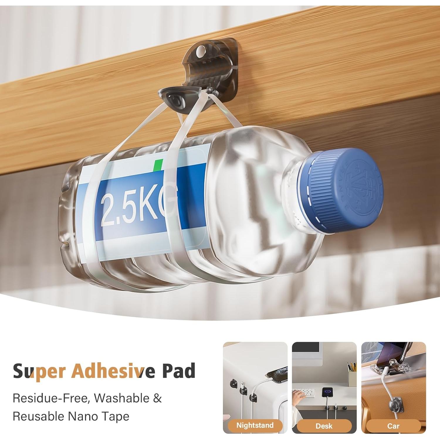 Organizador de Sujetacables 6 Pack Smofish Negro Transparente