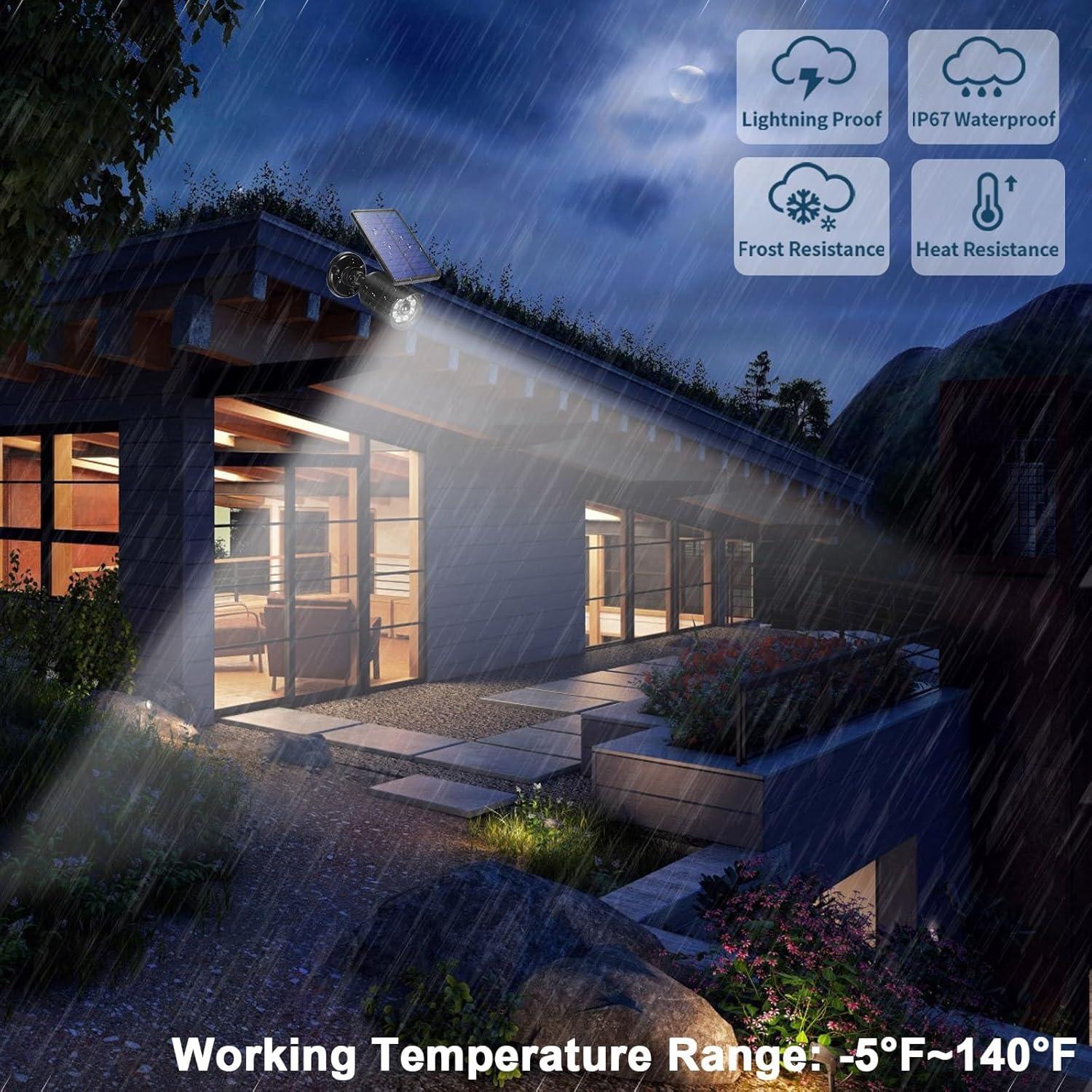 Luces de Movimiento Solar CAHOUGSMT 2000LM IP67 para Exteriores