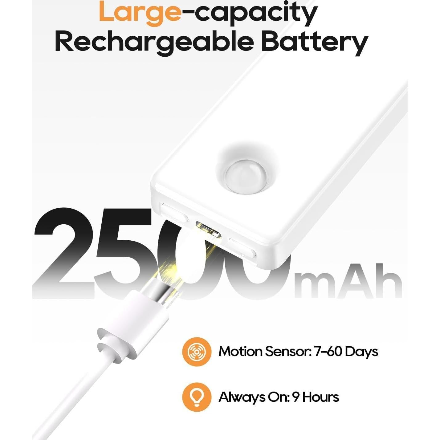 Iluminación Bajo Gabinete Auxoda 33 cm LED Inalámbrica 3000K