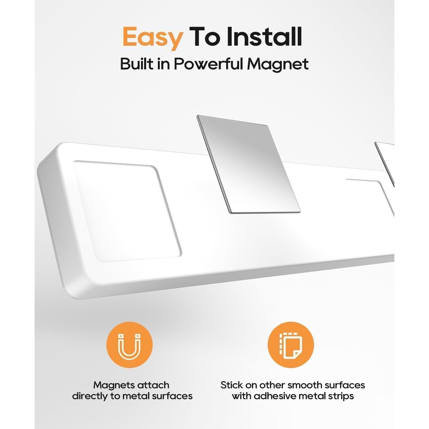 Iluminación Bajo Gabinete Auxoda 33 cm LED Inalámbrica 3000K