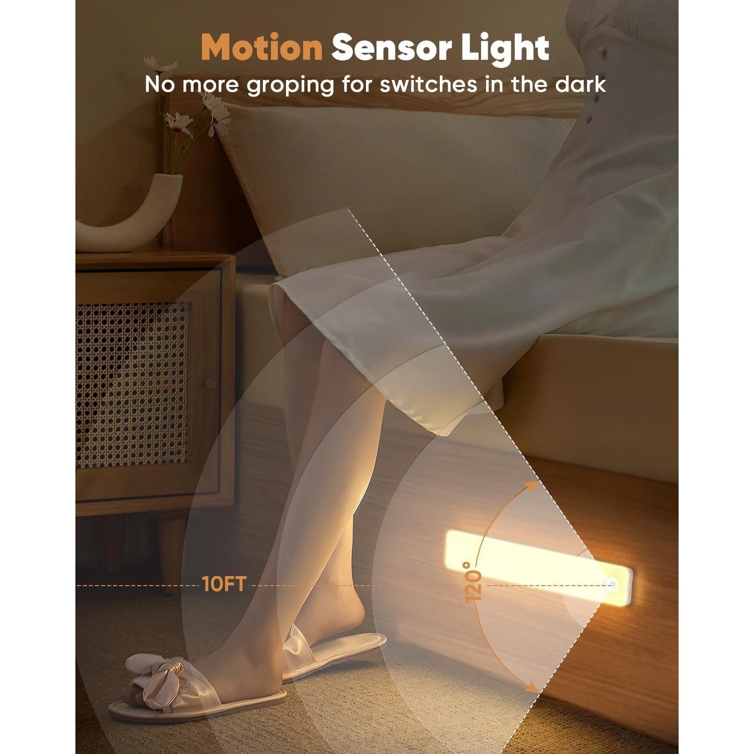 Iluminación Bajo Gabinete Auxoda 33 cm LED Inalámbrica 3000K