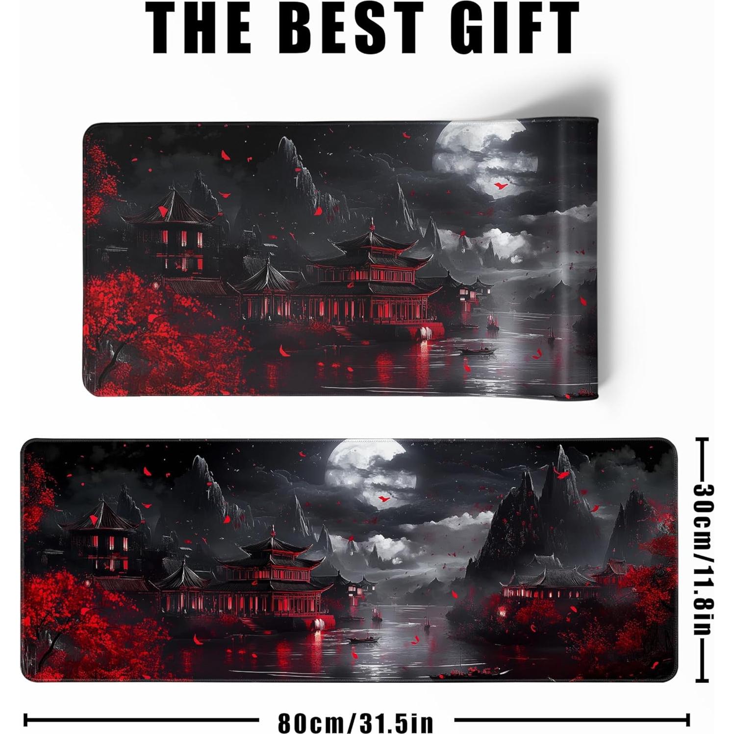 Alfombrilla de escritorio MiaVibte XL 80x30 cm luna río