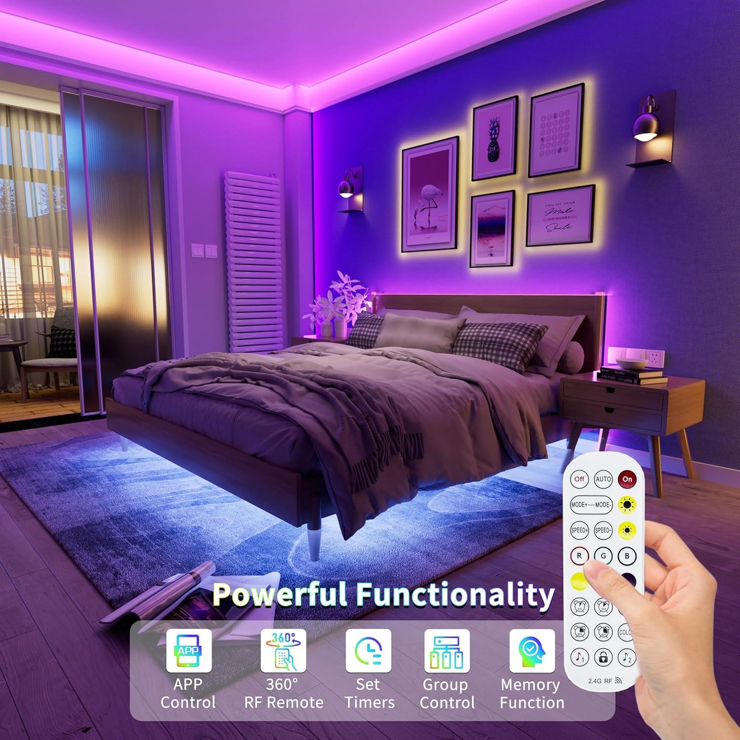 Tira LED COB RGB PAUTIX 1.5m USB 5V con Control Bluetooth