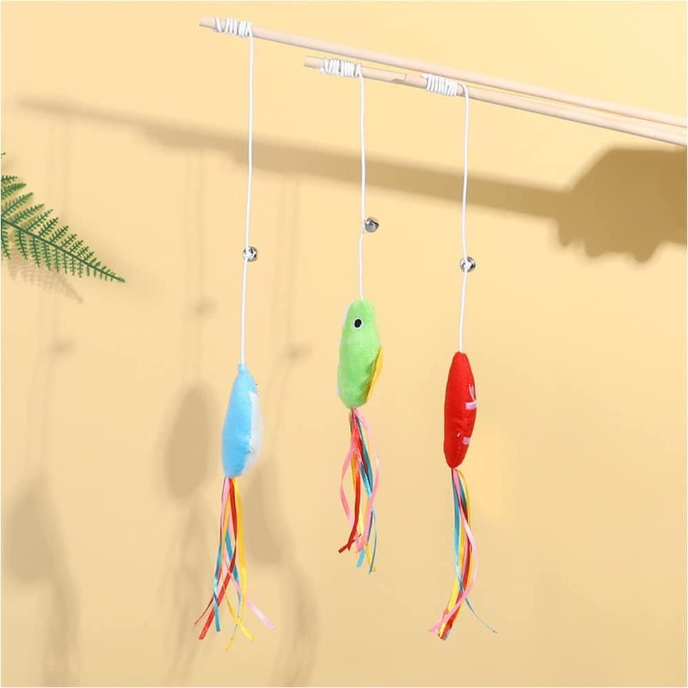 Varitas Interactivas para Gatos IUHKBH - 3 PCS con Catnip