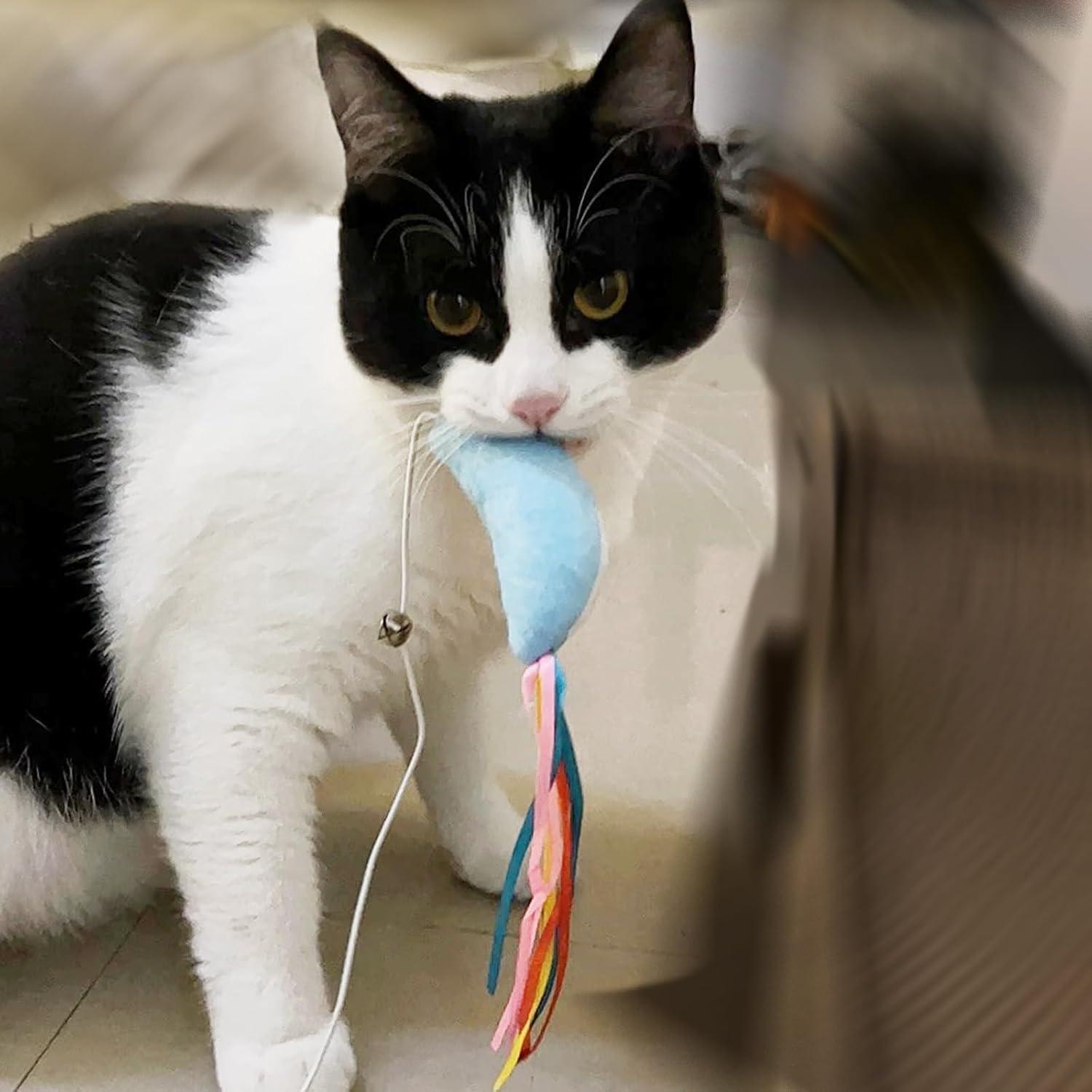 Varitas Interactivas para Gatos IUHKBH - 3 PCS con Catnip