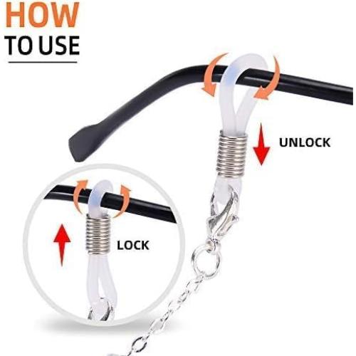 Cadena para Gafas ZOORON 64-77 cm Perlas Premium Dama