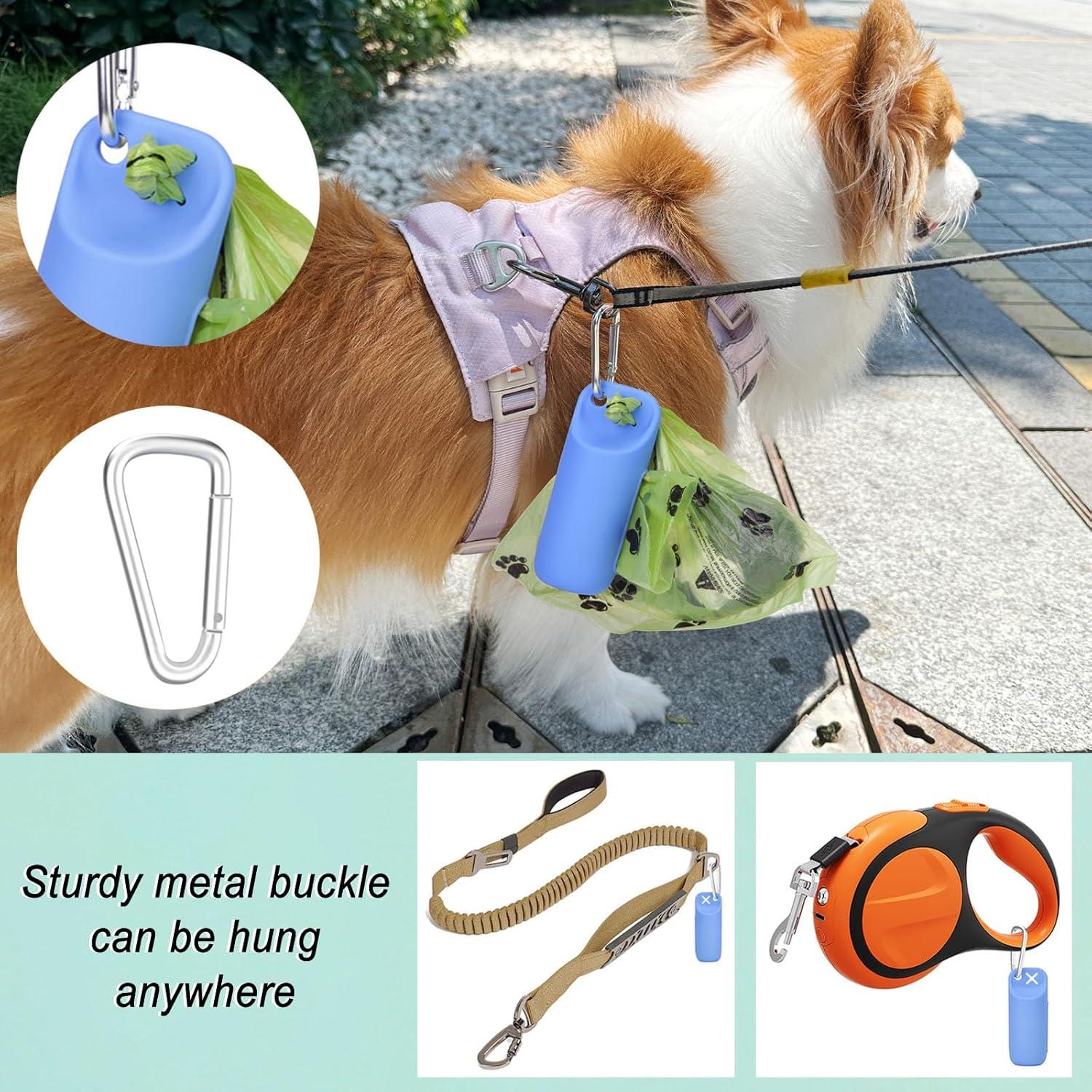 Dispensador de bolsas de excremento para perro USHARP azul