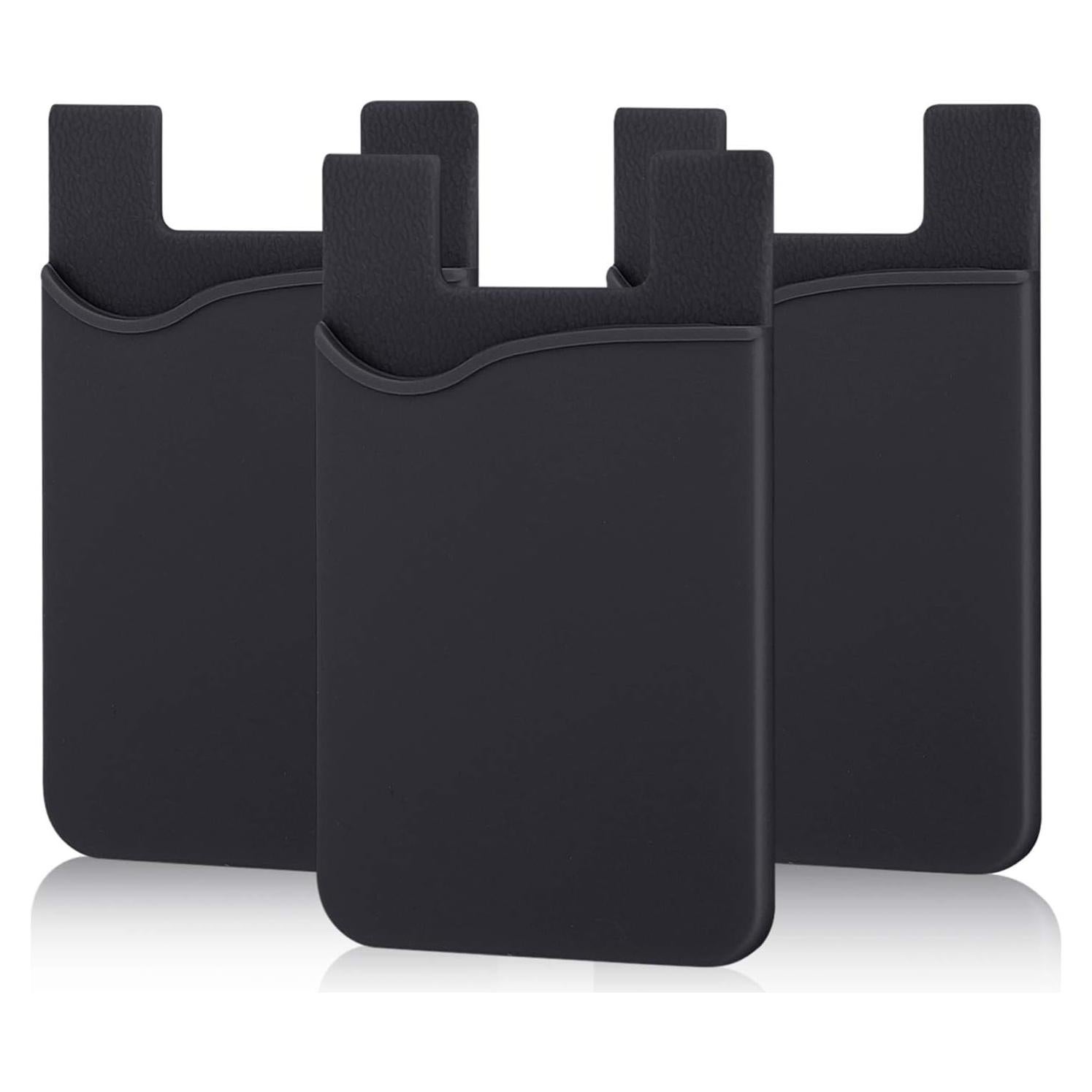 Soporte Adhesivo para Tarjetas Pofesun - 3 Fundas Silicona