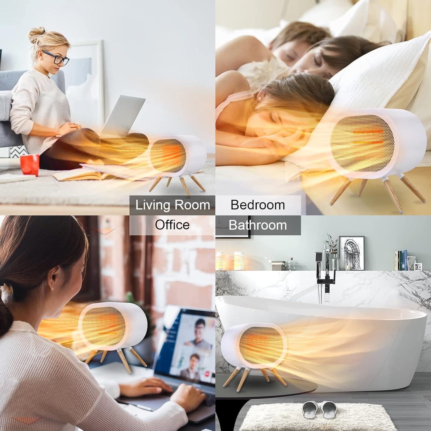 Calentador de Espacio F.EASY.D 1000W Cerámico Portátil