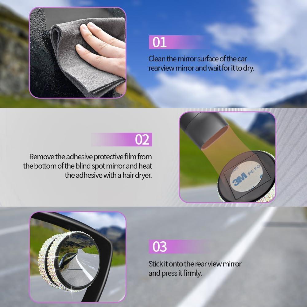 Espejo Convexo de Punto Ciego RGOAANC 5.8cm Ajustable 360°