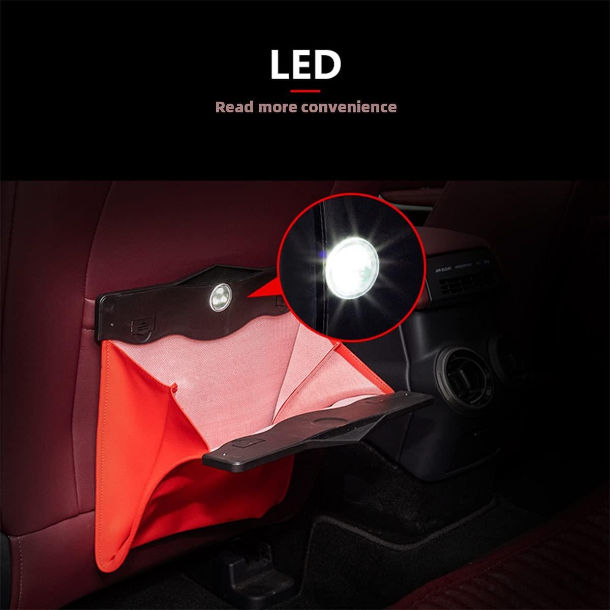 Bolsa de Basura para Auto AOWIS con LED Inteligente Impermeable