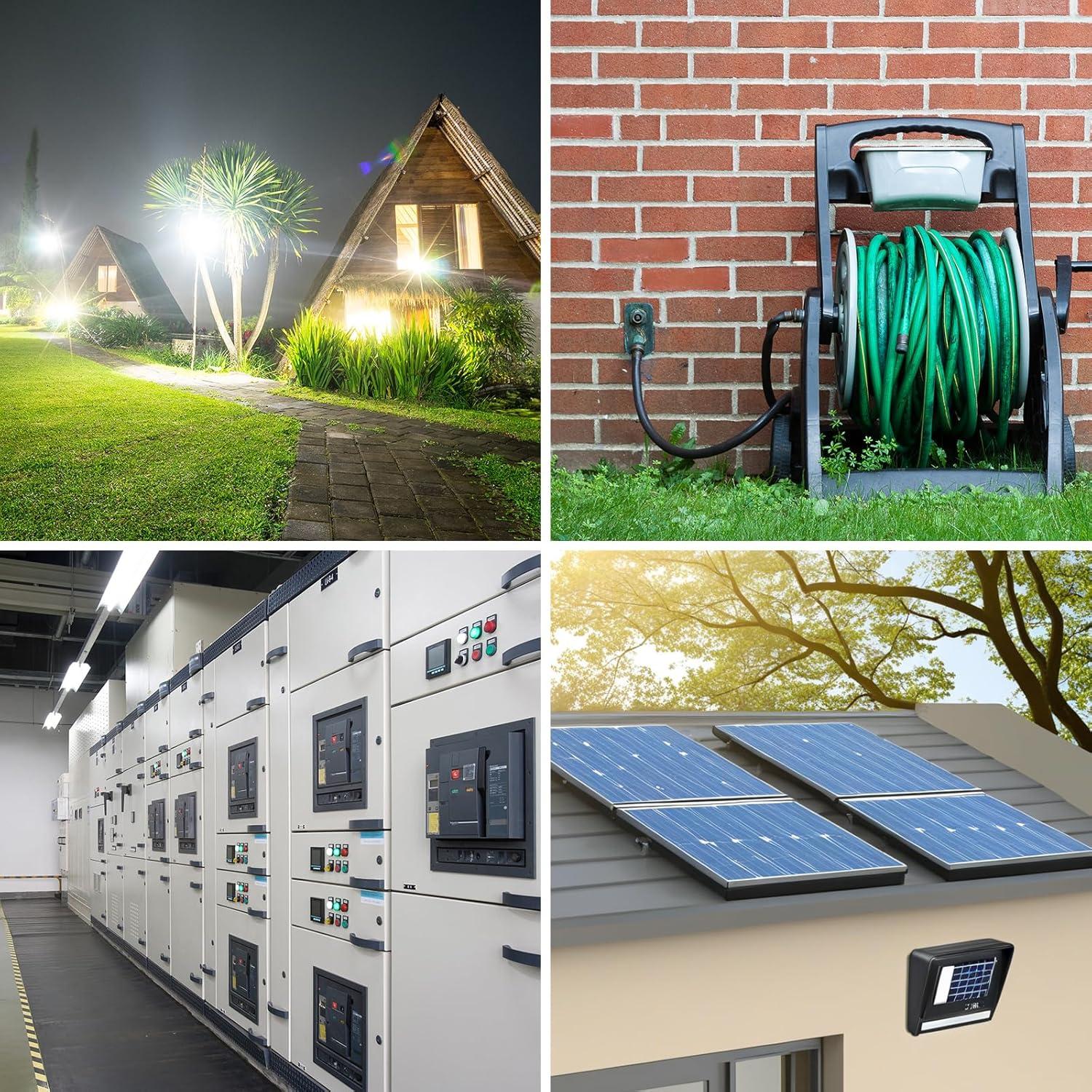 20 Conectores de Cable Impermeables NPT 1/2" Nylon Ajustables