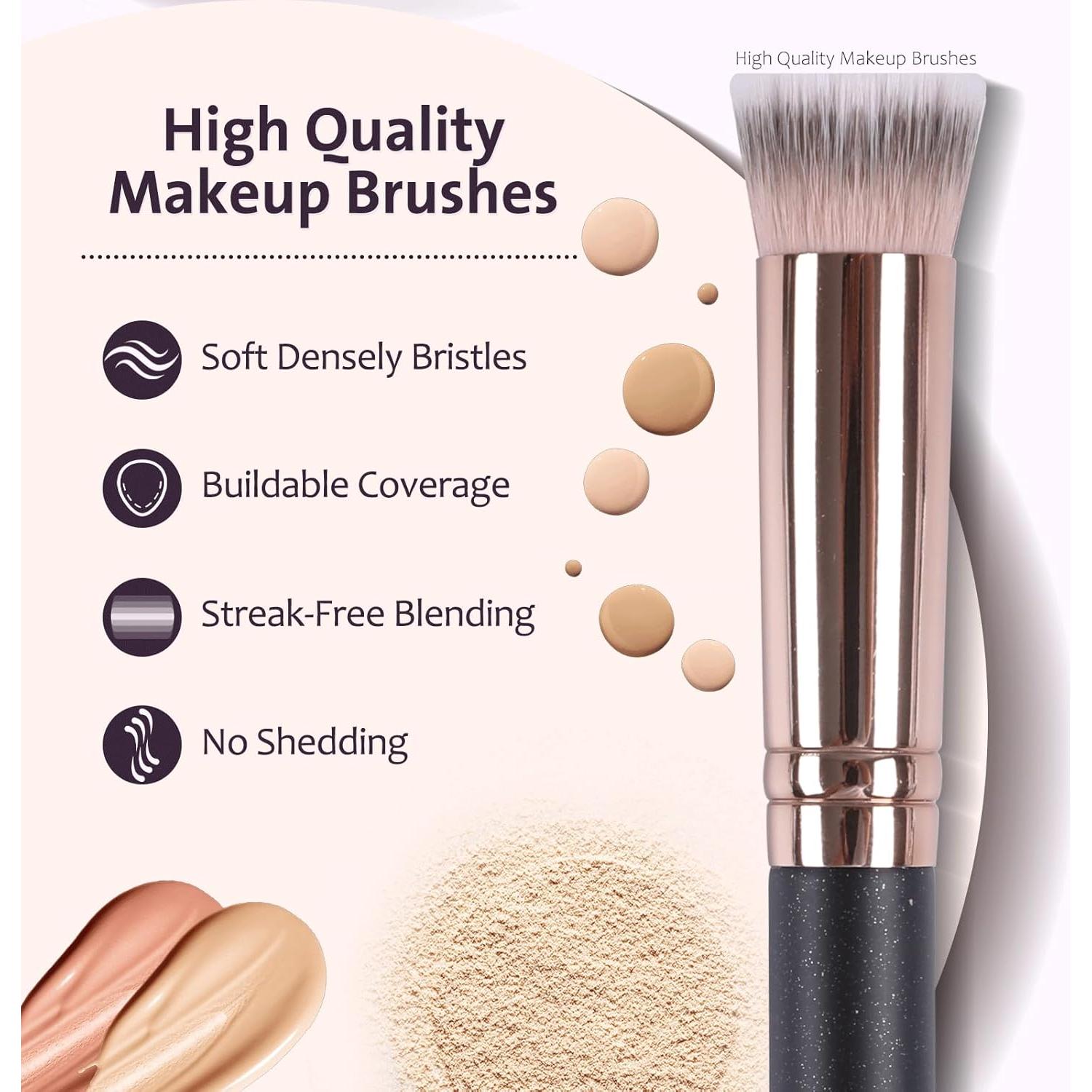 Pincel de Corrector ENERGY 272 Pequeño Plano Cerdas Sintéticas