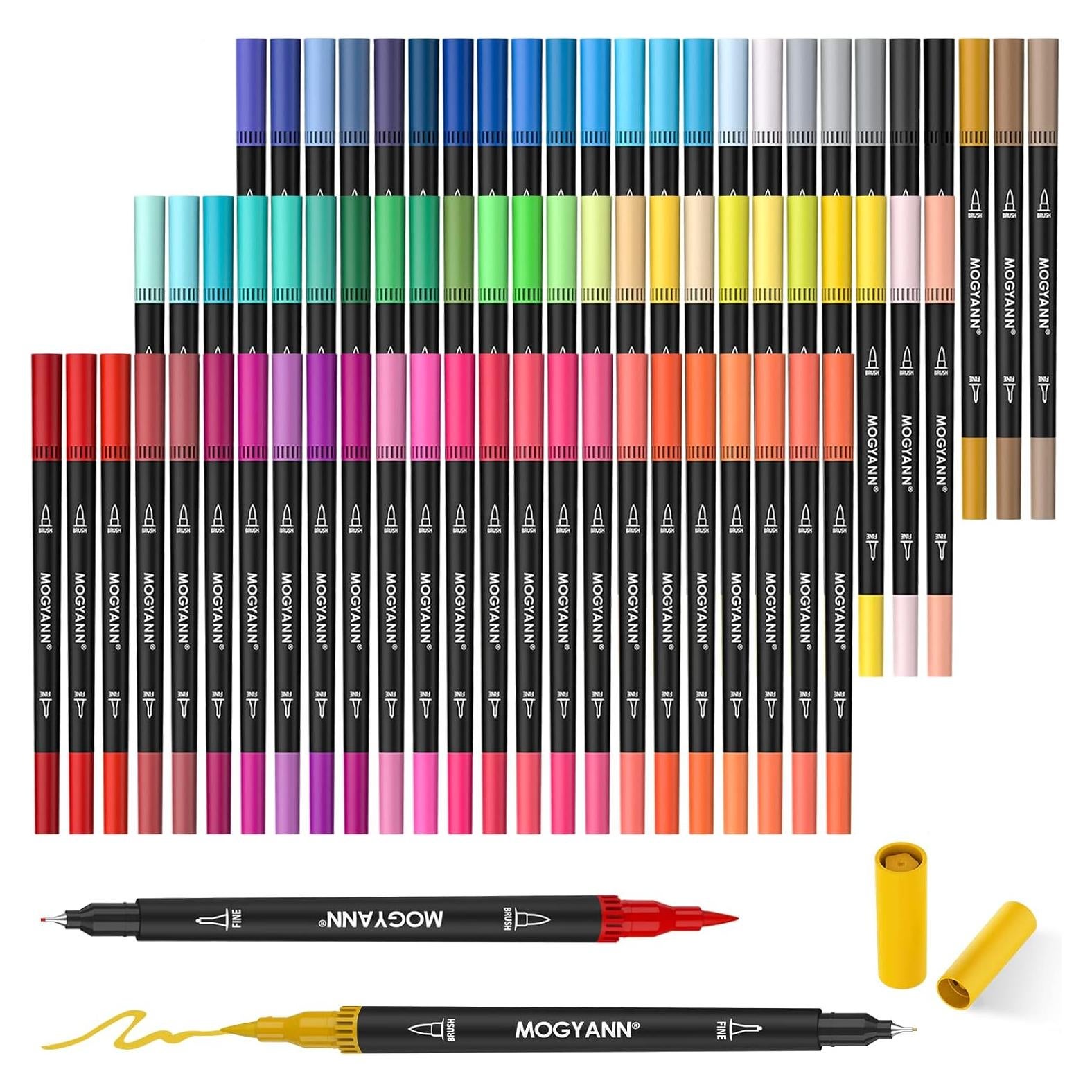 Marcadores Mogyann Doble Punta 72 Colores para Colorear