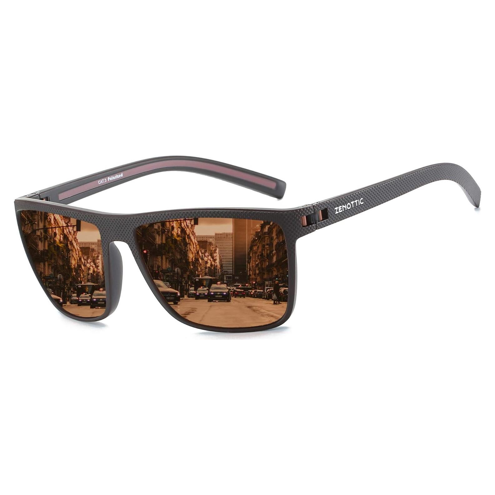 Gafas de sol ZENOTTIC para hombres con marco TR90 UV400