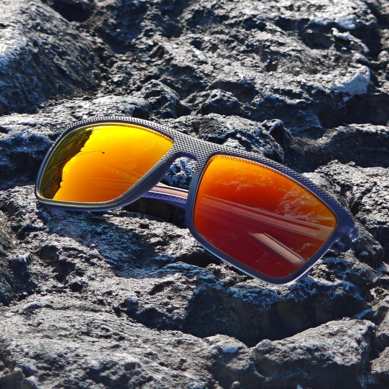 Gafas de sol ZENOTTIC para hombres TR90 UV400 polarizadas