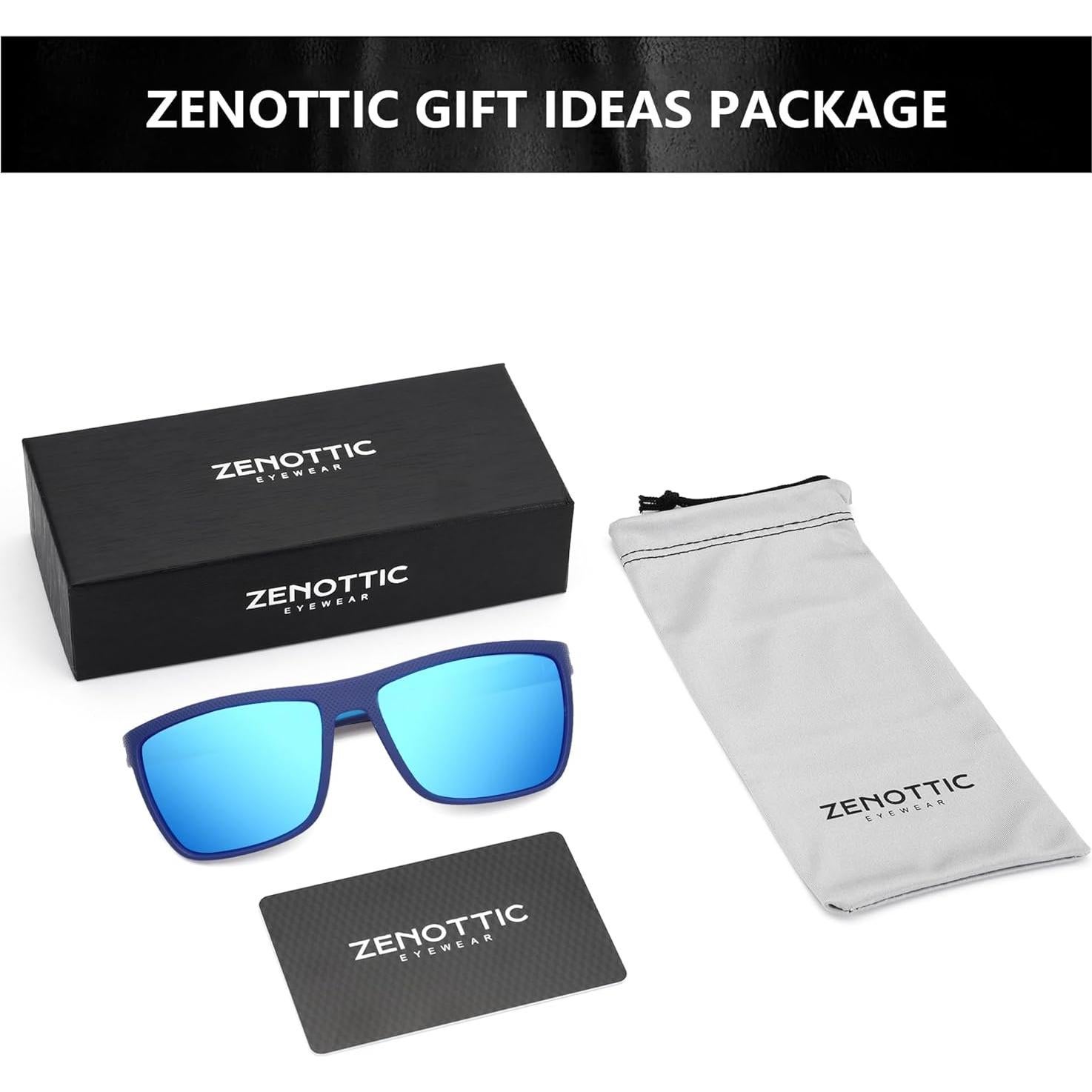 Gafas de sol ZENOTTIC para hombres TR90 UV400 polarizadas