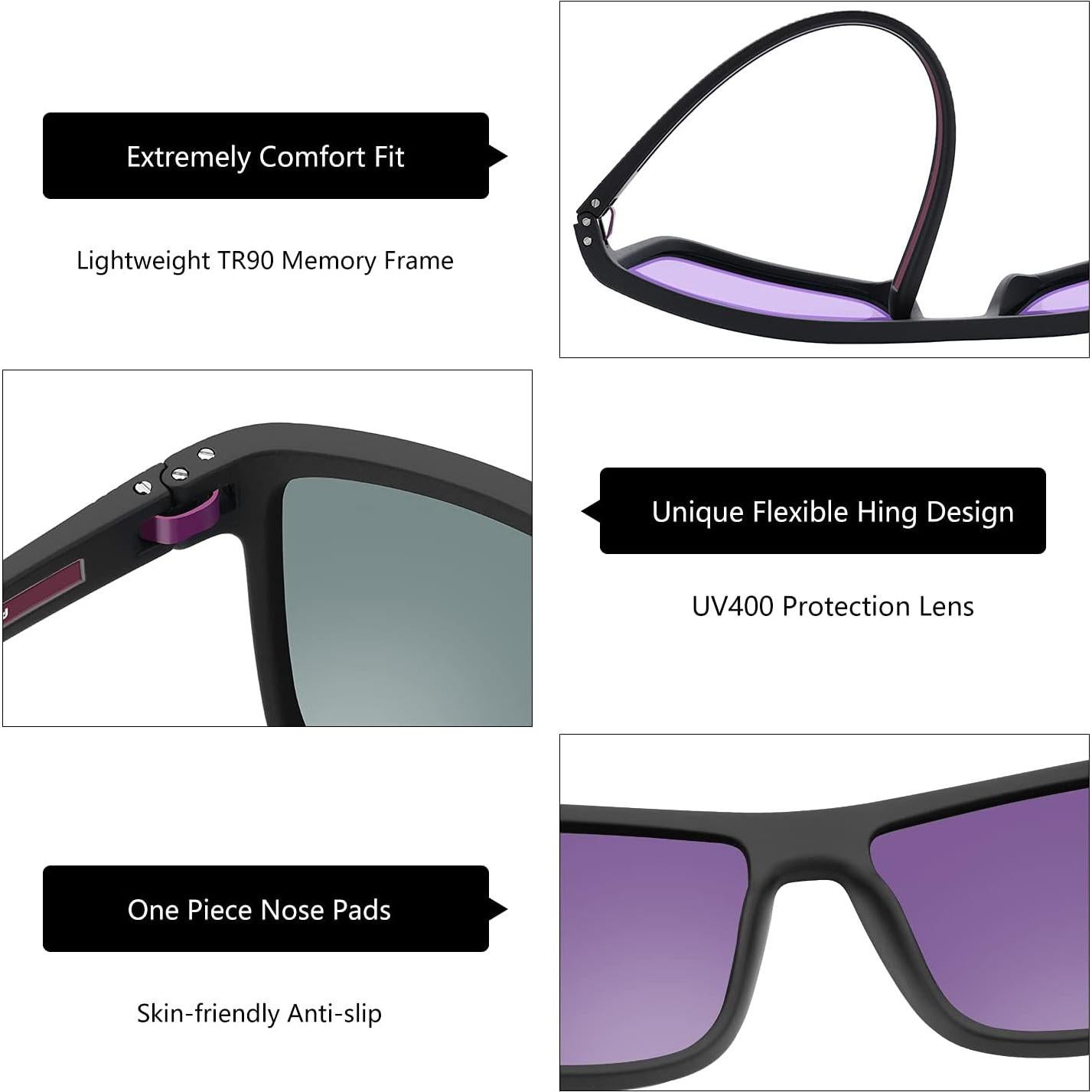 Gafas de sol ZENOTTIC polarizadas UV400 para hombres