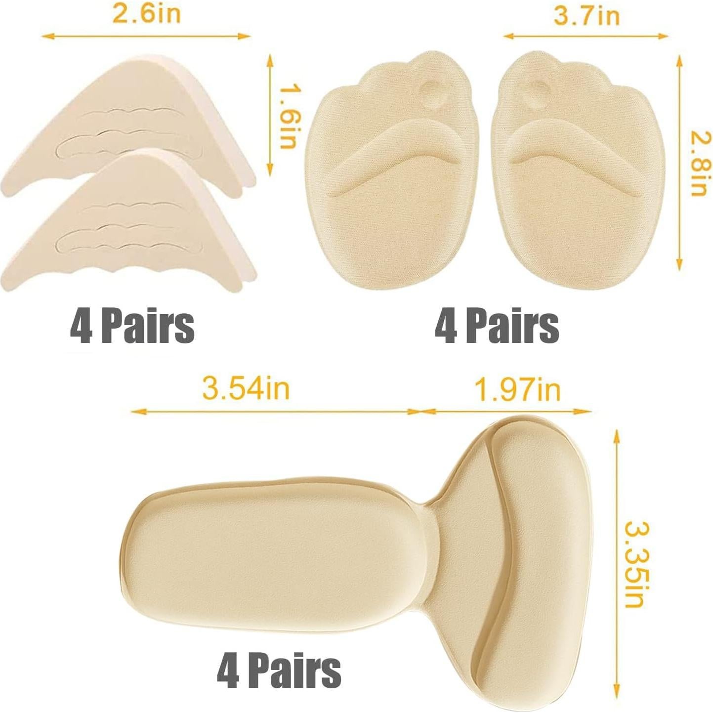 Relleno de talón para zapatos de mujer LHHXX33 - 12 pares