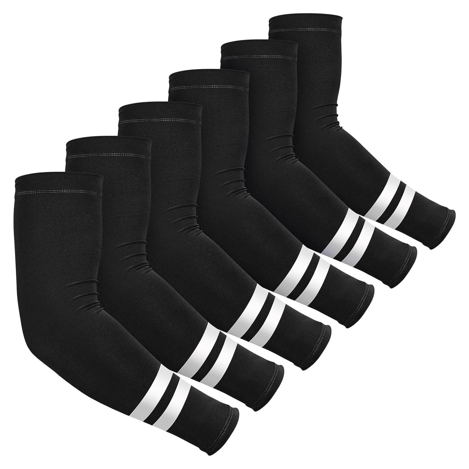 Mangas de Protección Solar UV SATINIOR 6 Pares para Deportes