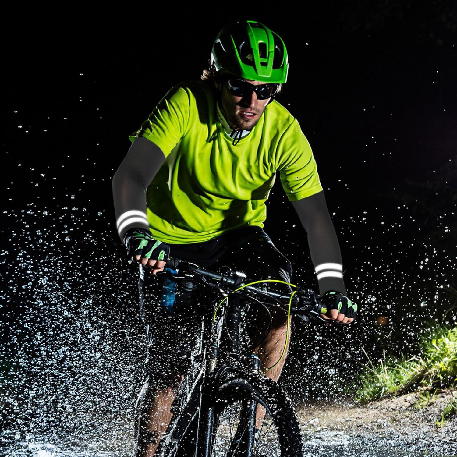 Mangas de Protección Solar UV SATINIOR 6 Pares para Deportes