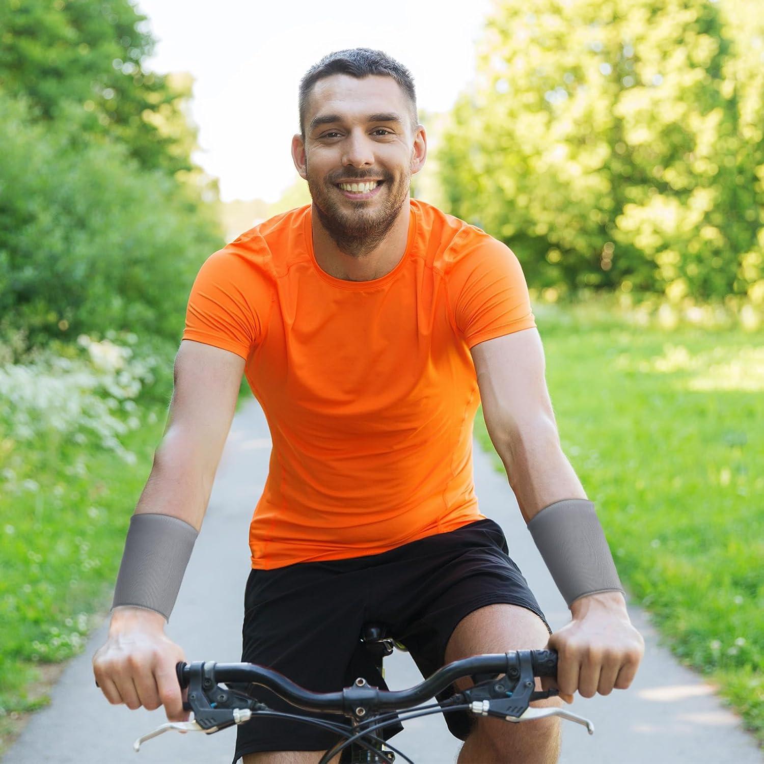 4 Pares de Muñequera Refrigerante Relaxgiant - Absorbente Sudor