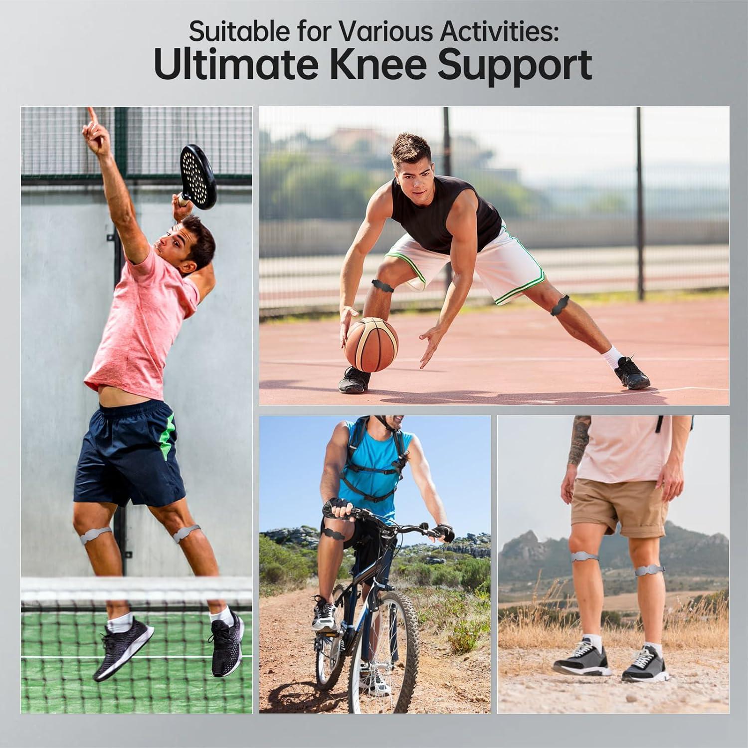 Correa Ajustable para Rodilla CJing - Soporte Tendón Patelar Negro