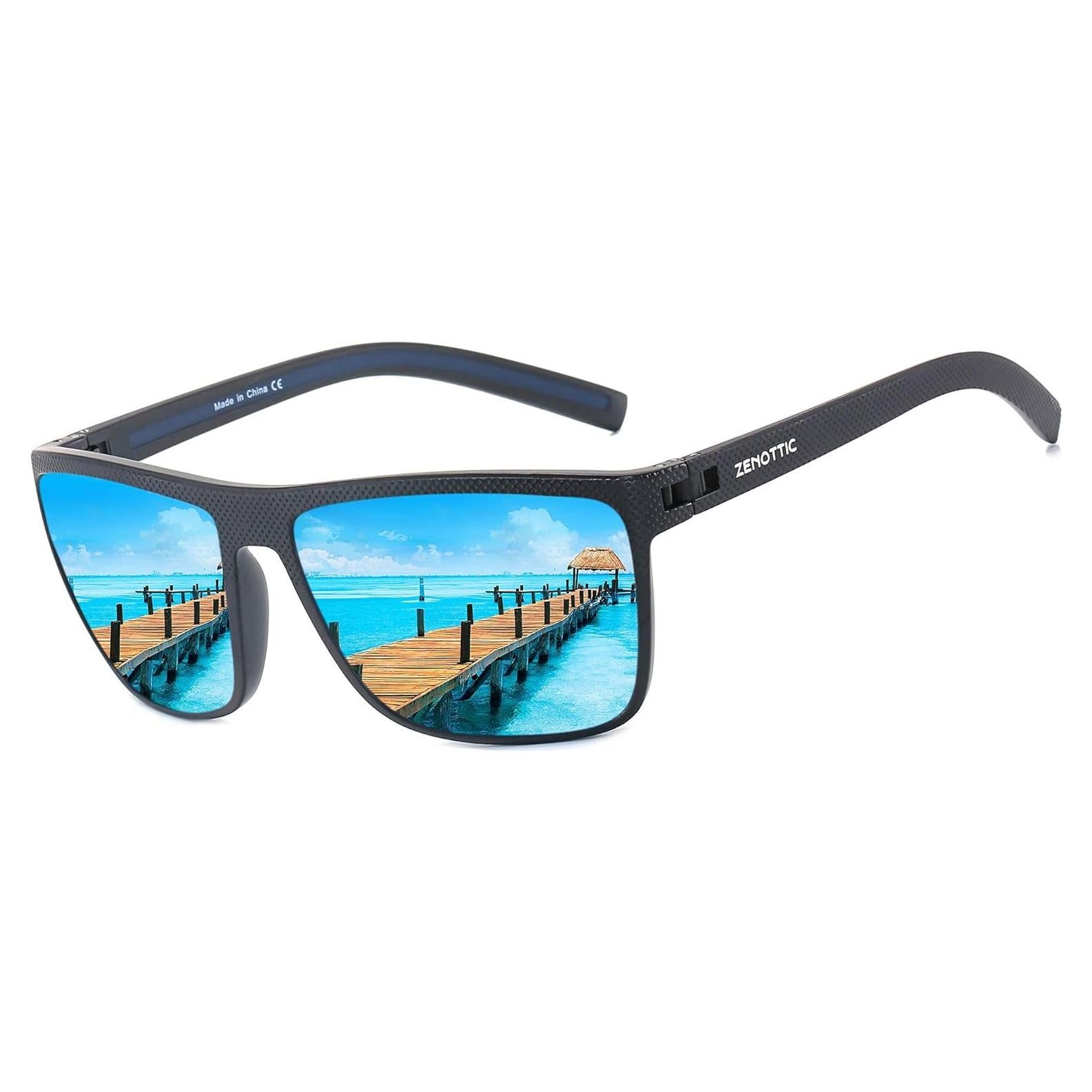 Gafas de sol ZENOTTIC para hombres TR90 UV400 polarizadas