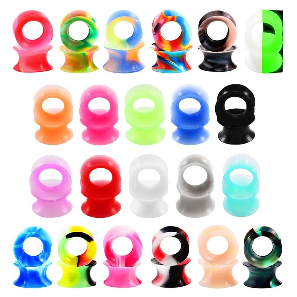 22 Pares Tapones de Silicona Suave Lianrunshangmao 10mm