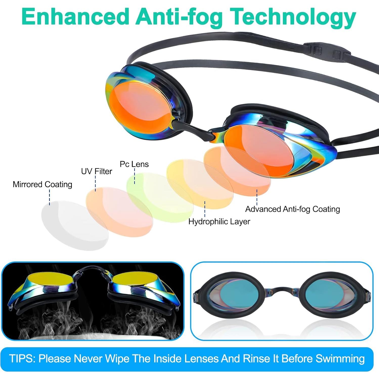 Gafas de natación DARIDO con protección UV y antiempañante