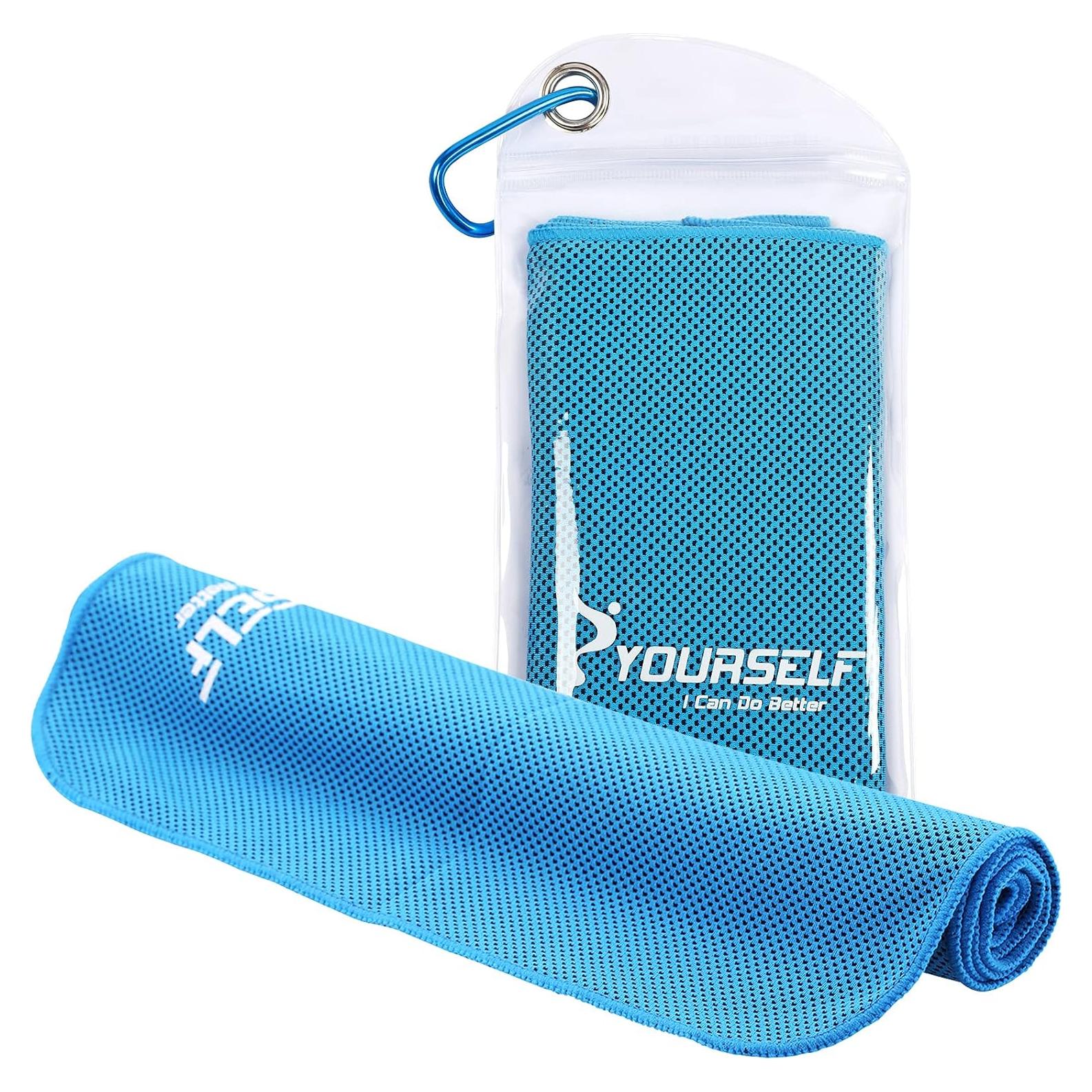 Toalla Enfriadora SYOURSELF 101.6x30.5 cm Azul Microfibra