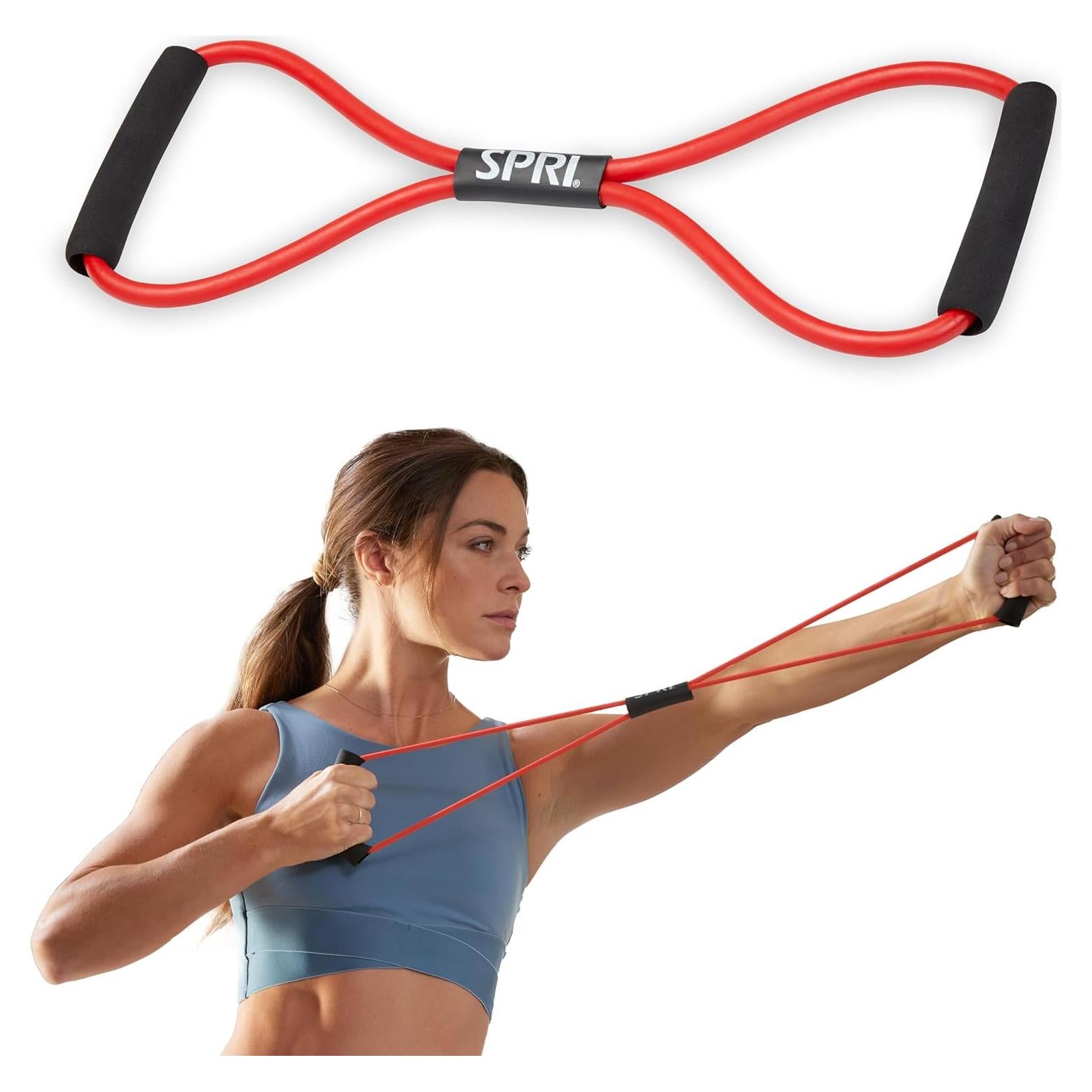 Banda de Resistencia SPRI Ultra Toner Mediana con Mangos Acolchados