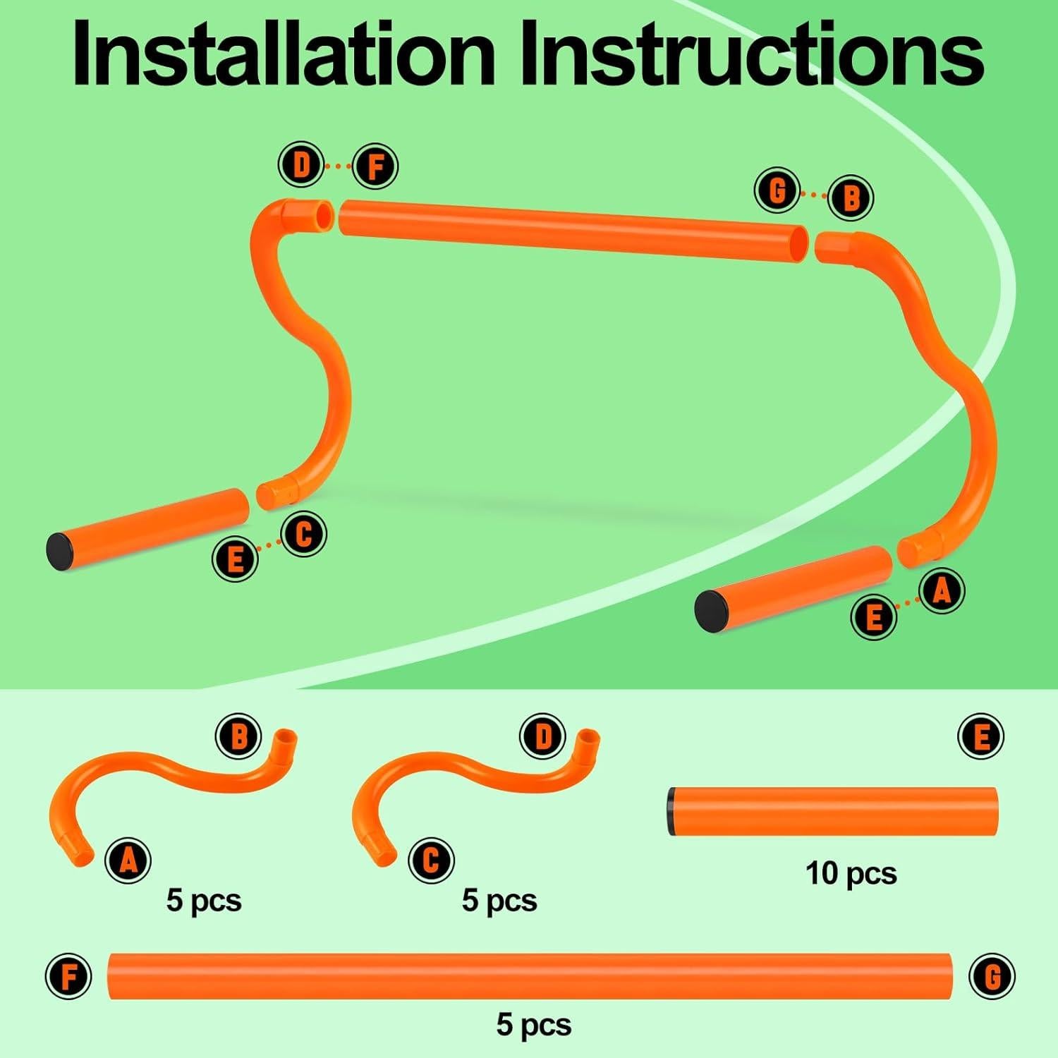 Equipo de Entrenamiento de Agilidad SMTPDT - 5 Vallas y 10 Conos