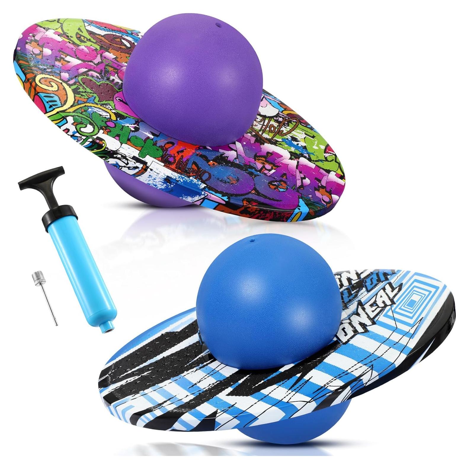 Pogo Ball Junkin 2 Piezas con Bomba y Diseño Colorido