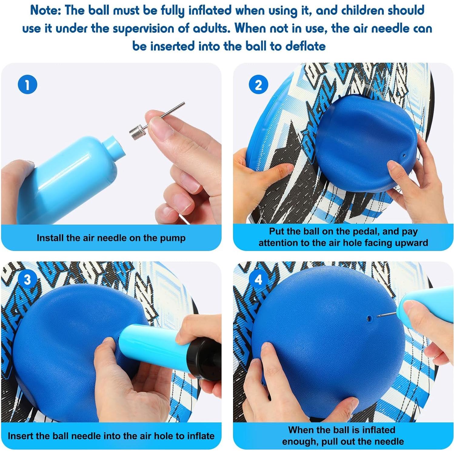 Pogo Ball Junkin 2 Piezas con Bomba y Diseño Colorido