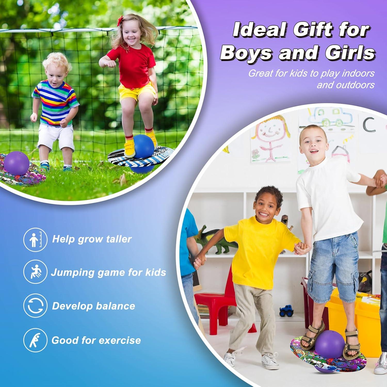 Pogo Ball Junkin 2 Piezas con Bomba y Diseño Colorido