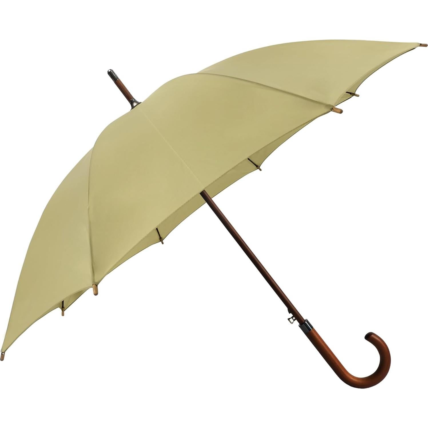 Paraguas Grande SoulRain Antiviento Automático Beige 88cm