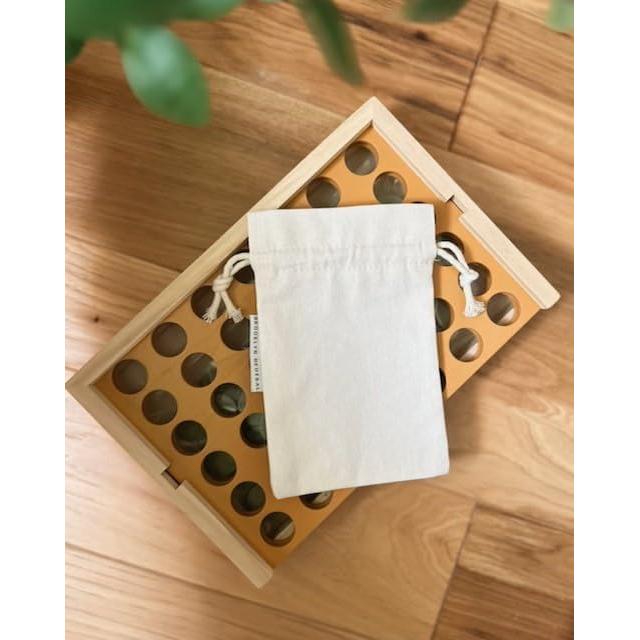 Juego de Cuatro en Raya de Madera Brooklyn Neutral 24x15 cm