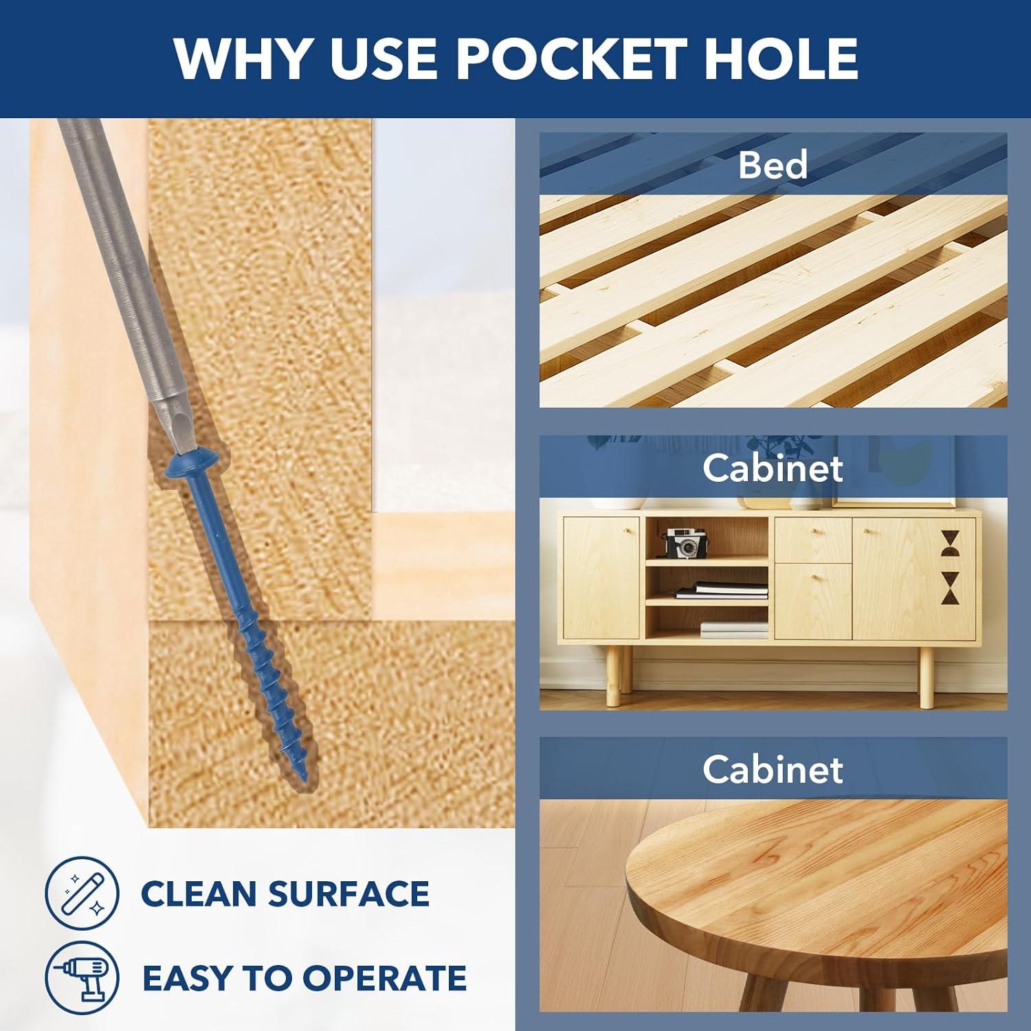 Tornillos de Madera Bobibbi #8x25mm 100Pcs con Broca 150mm