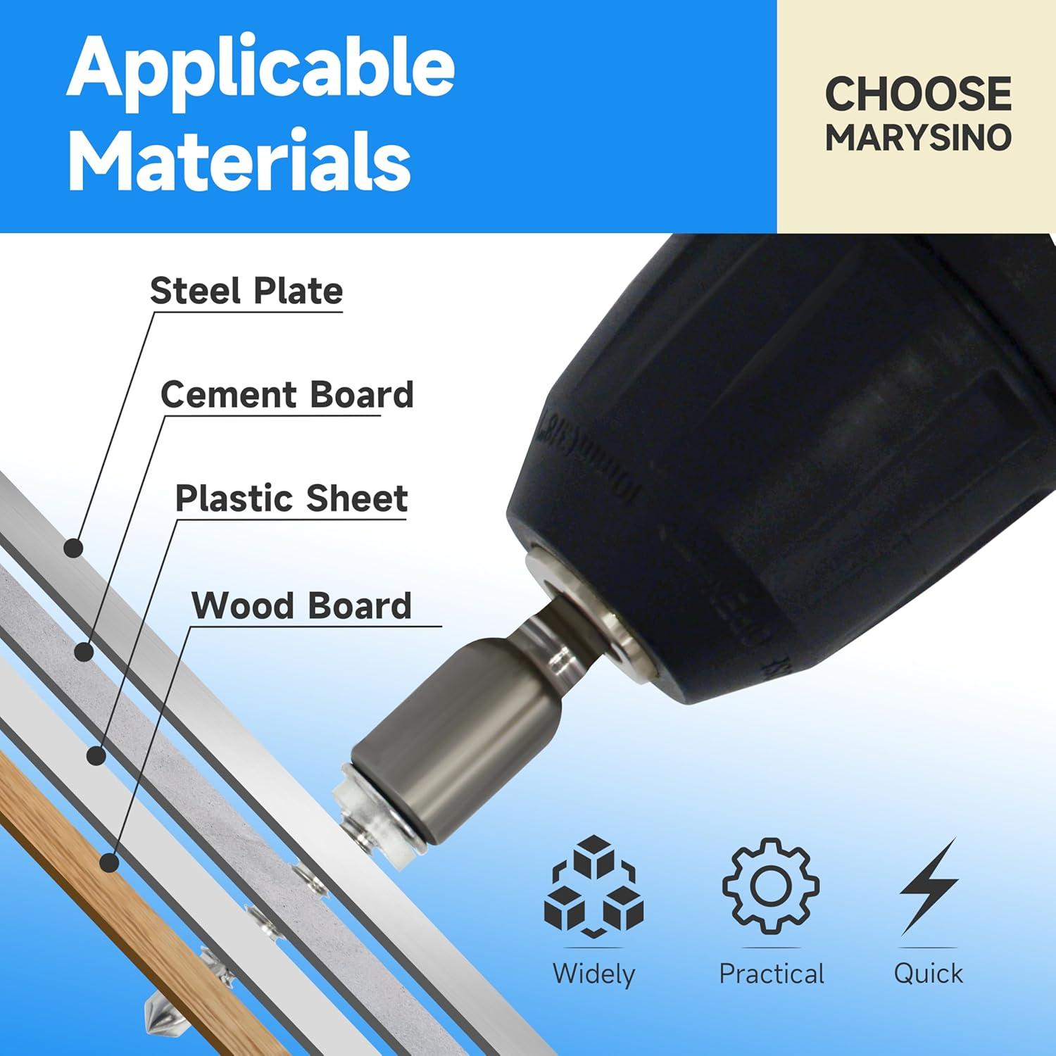 Tornillos Autoperforantes Marysino 100Pcs #10 x 2.54cm Acero Inoxidable