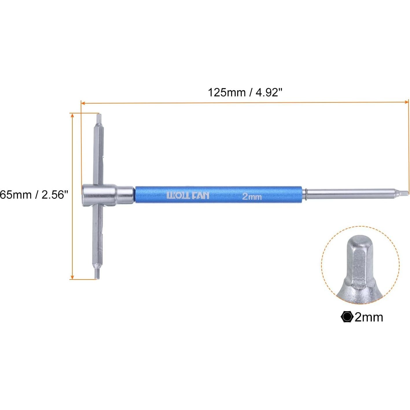 Juego de Llaves Hexagonales T HARFINGTON 2mm Acero Vanadio