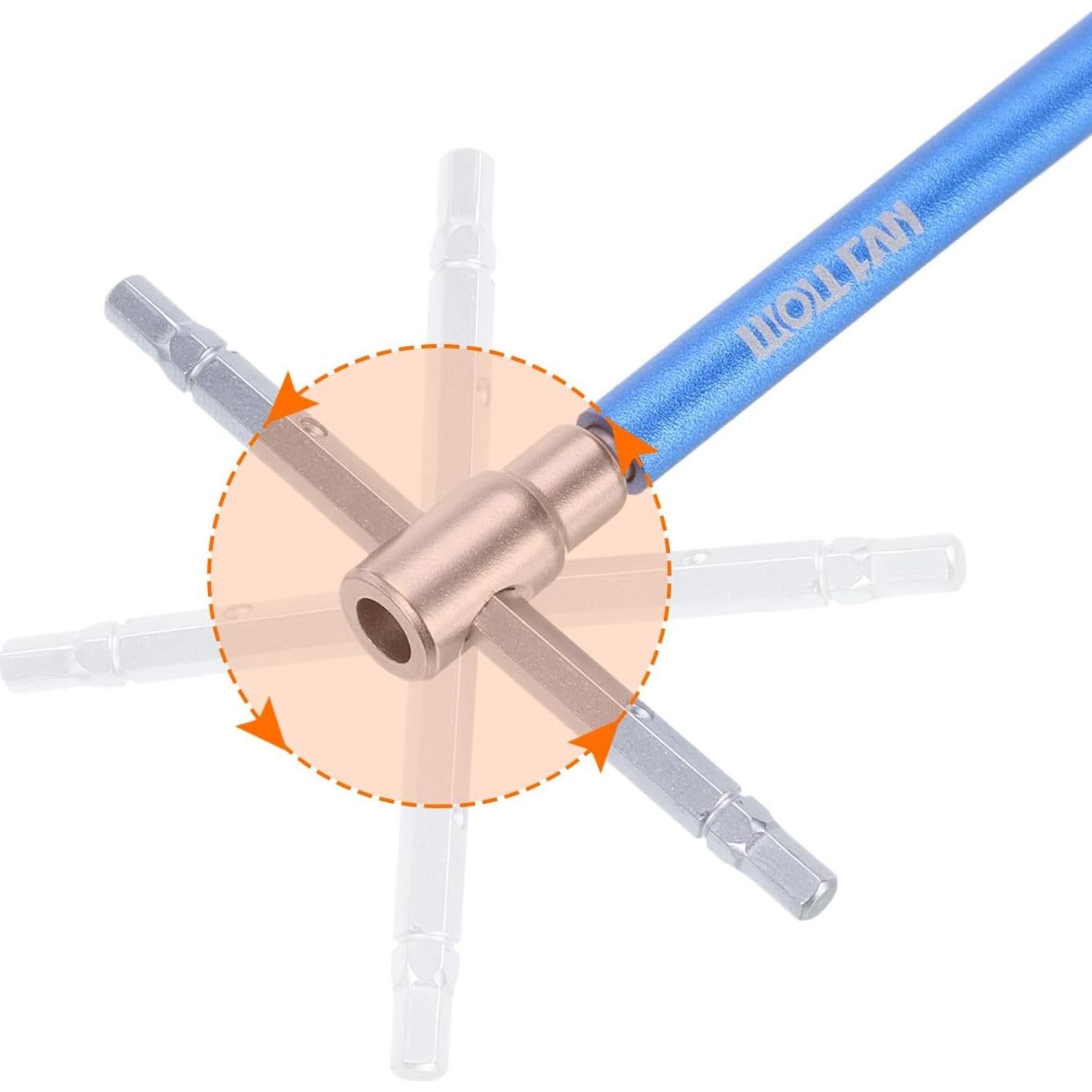 Juego de Llaves Hexagonales T HARFINGTON 2mm Acero Vanadio