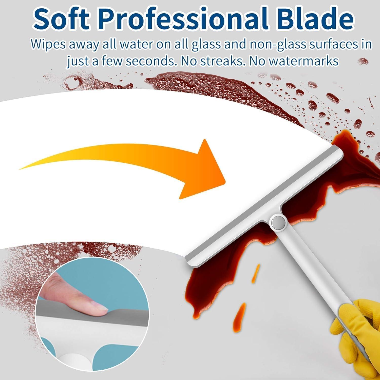 Limpiacristales WONDAY 30.48 cm para Vidrio y Azulejos Grisazul