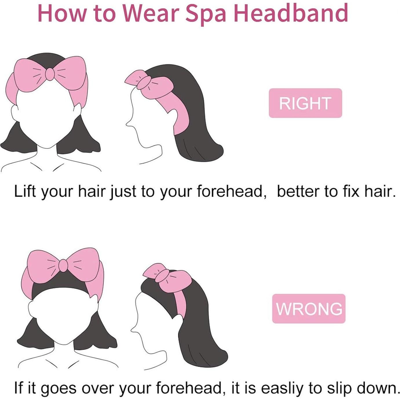 Diademas de Maquillaje Ondder - 8 Piezas Multicolor Suaves