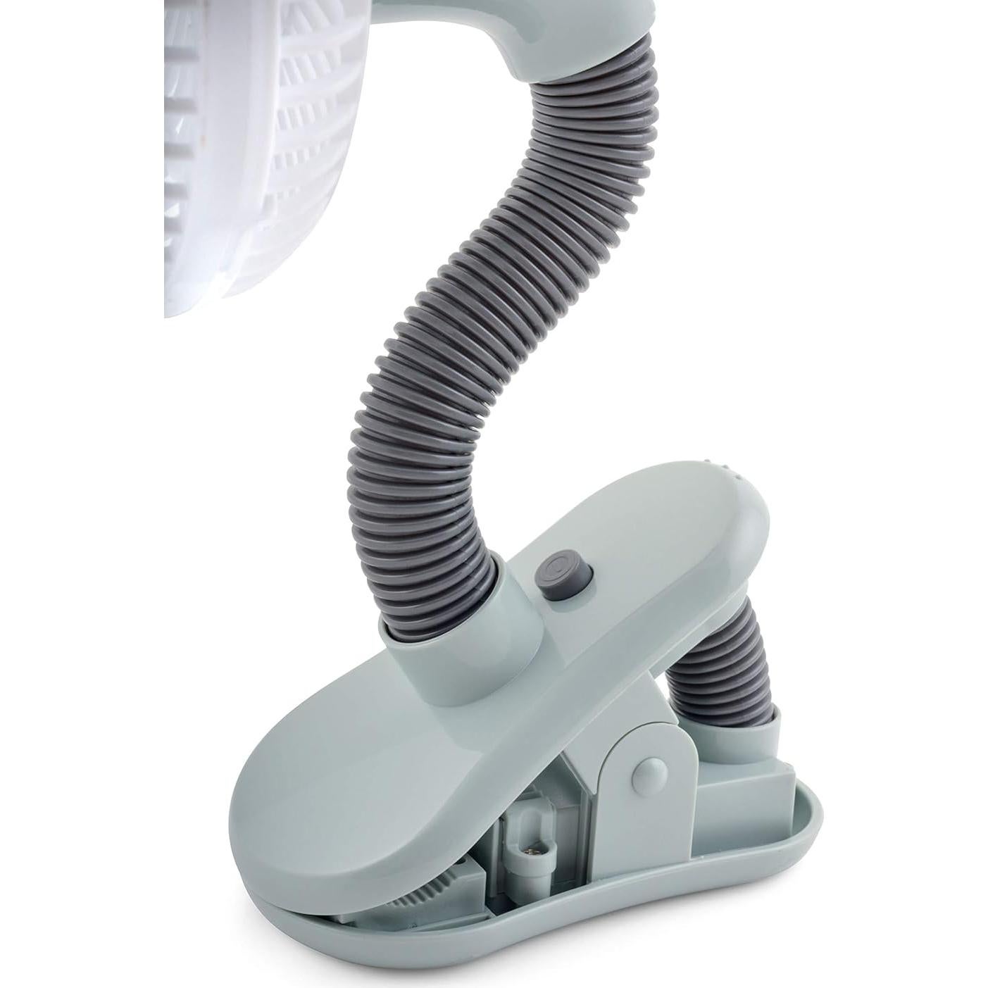 Ventilador Clip O2COOL 10 cm Batería Portátil Gris