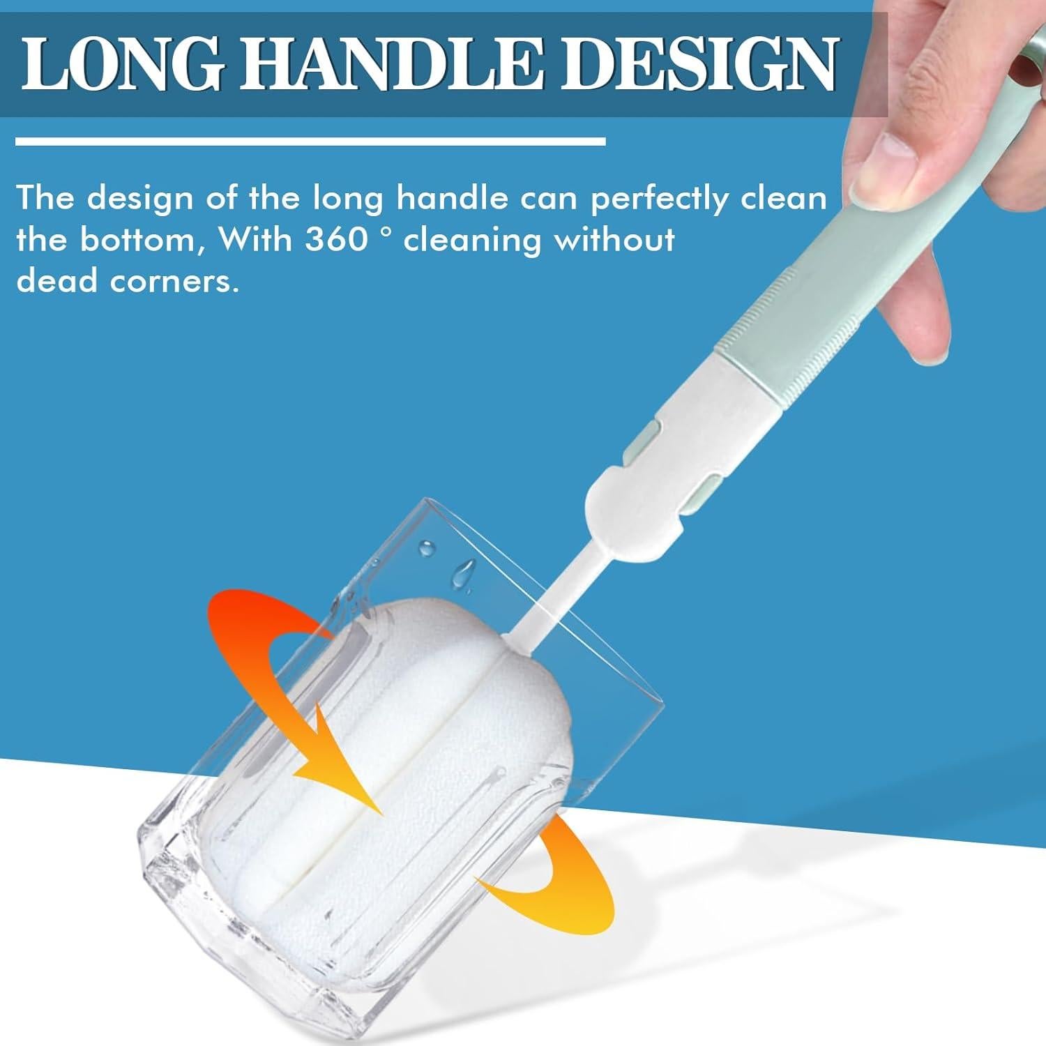 Cepillos de Botellas de Esponja INVODA 3 Piezas 29.5x6 cm