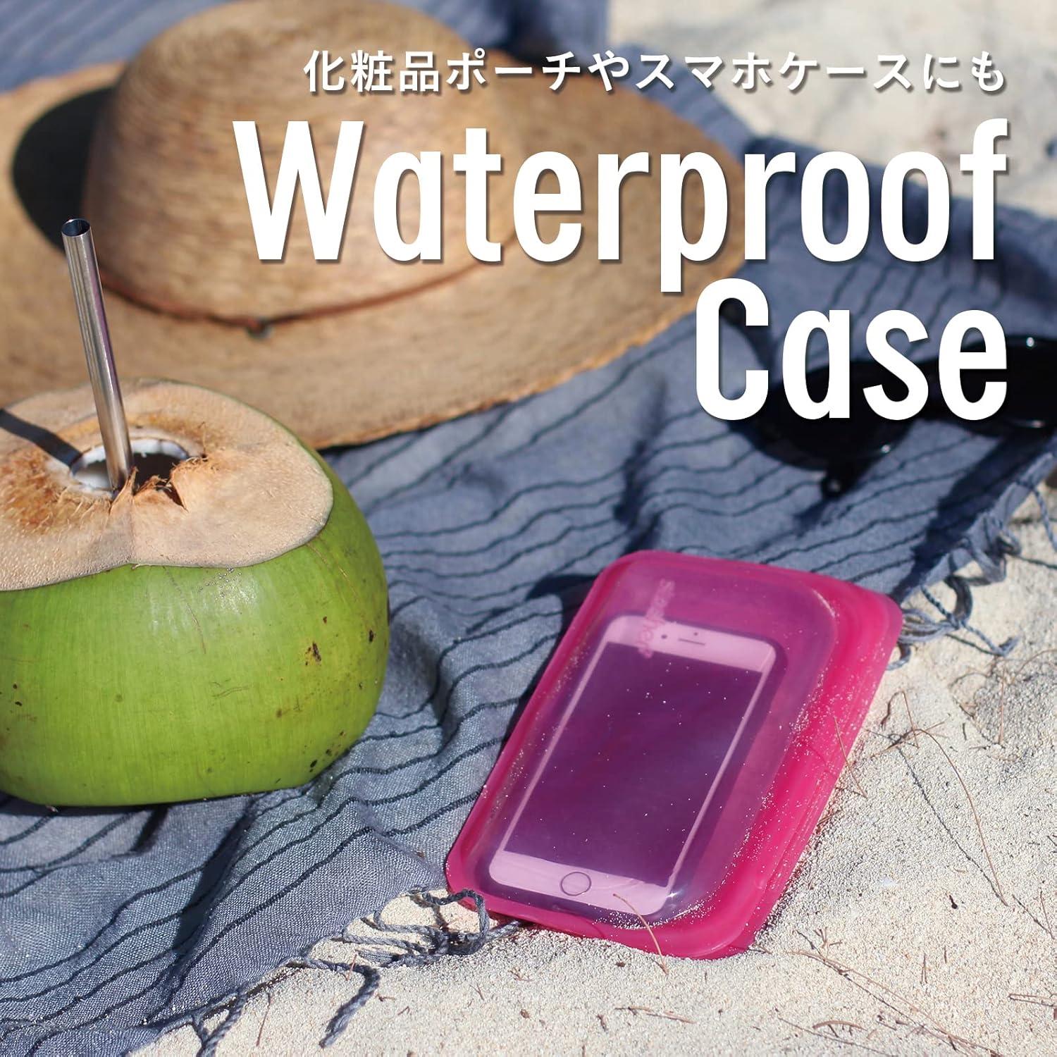 Stasher Bolsa de Silicona Transparente 2 Piezas Tamaño S y M